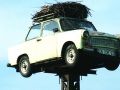 Brandenburg Storchennest auf Trabi Brandenburg Storchennest auf Trabi